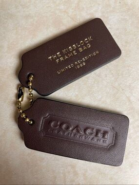 Coach The Kisslock Frame Bag Leather Hang Tags